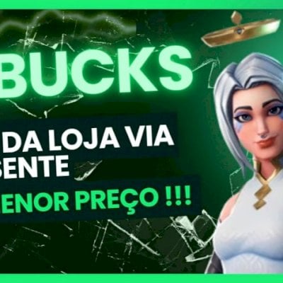 V-BUCKS VIA PRESENTE (ITENS DA LOJA) PREÇO MAIS BARATO DO SITE!!!