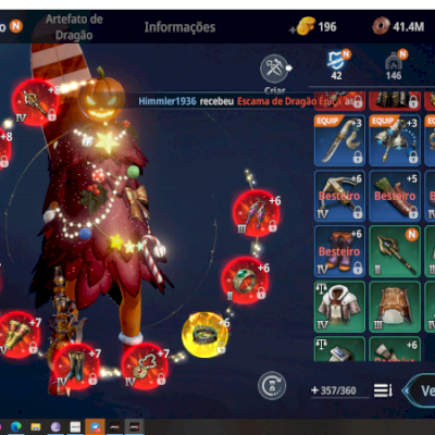 Vendo lanceiro lvl137, 3 pet lendas todos vermelhos, e mais duas alt8 uma lvl 90