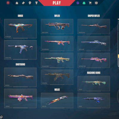 CONTA DE VALORANT FACA PHASEGUARD + VANDAL CRYIOSTASIS + SKINS