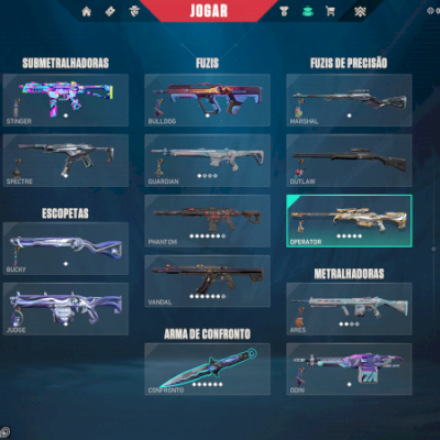 Conta valorant skins /1700 Gastos / VCT LOCK IN PLAT 3