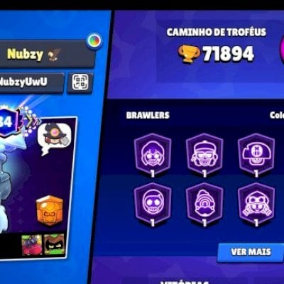 CONTA de brawl e clash super rara