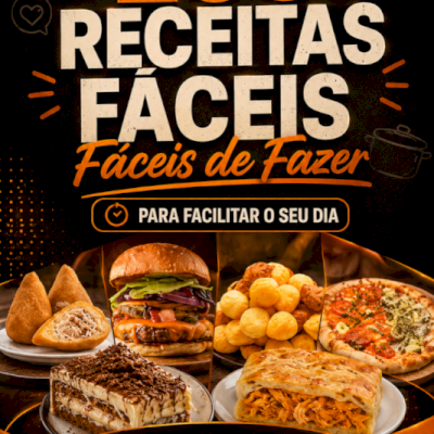 200 Receitas - Salgados, Torta, Salgadinho, Humburguer, Doce