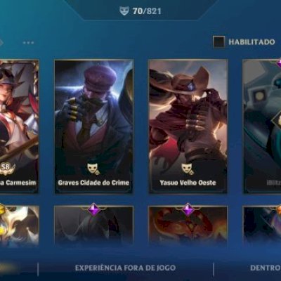 CONTA WILD RIFT HIGH ELO (3X MONARCA) | 70 SKINS | FULL SETT (MITICA)
