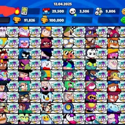 SERVIÇOS ELOJOB BRAWL STARS - CLASSE MÁXIMA (1000🏆)