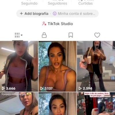 Vendo conta do tik Tok bem engajada