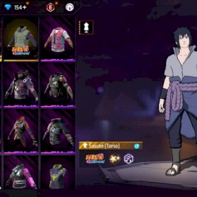 CONTA DE FREE FIRE COM 3 SKINS DE NARUTO