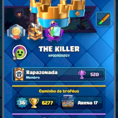Conta de Clash Royale bem antiga e bem upada