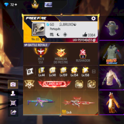 Conta Free fire Intermediária