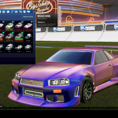 Conta rocket league, skyline r34, fennec, black diece e mt mais