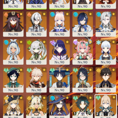 Conta AR60, Personagens metas constelados e bem buildados, Armas e 11 skins.