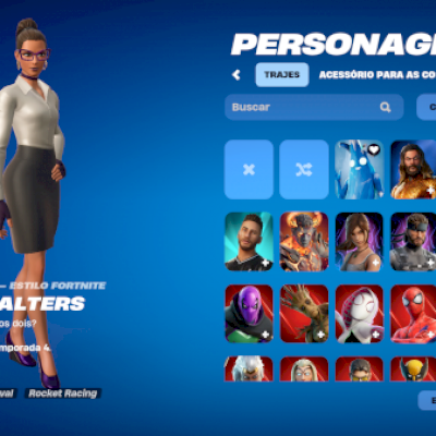 Conta fortnite com varios passes e com skins tryhard e de loja