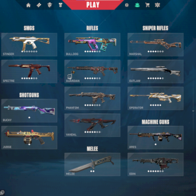 Conta Recheada com varias skins pra ir rapido(vandal,facas e phantom e operator)