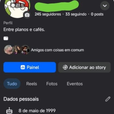 CONTA FACEBOOK BARATA ( 200 SEGUIDORES | MARKETPLACE ATIVO ✅ )