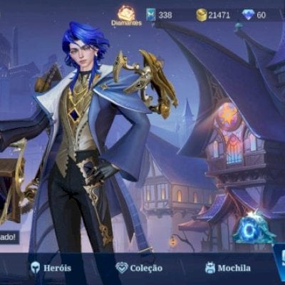 Conta Mobile Legends + Rank Glória Mítica 60 estar + 51 heróis + 22 skins