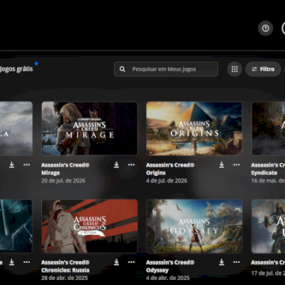 🎮 CONTA UBISOFT — COLEÇÃO ASSASSINS CREED