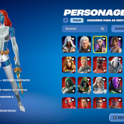 Conta Fortnite 253 Skins, Lara Croft , Jinx e mais , Machado Leviata