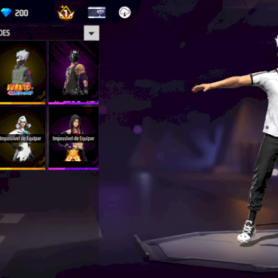CONTA FREE FIRE + 200 DIAMANTES