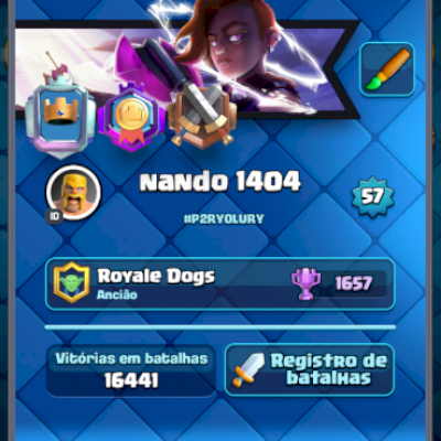 Conta Clash Royale de 6 anos, todas cartas liberadas, 1.8M ouro, 9.5K gemas!