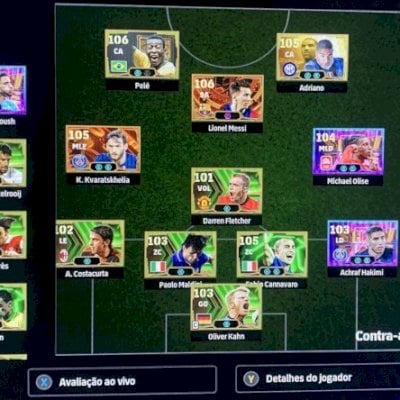 Conta efootball Steam! Vem ser felizz! Jogadores e uniformes exclusivos!