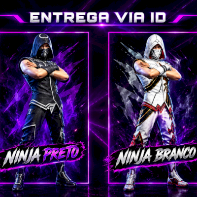 NINJA PRETO OU NINJA BRANCO, ENTREGA VIA IDq