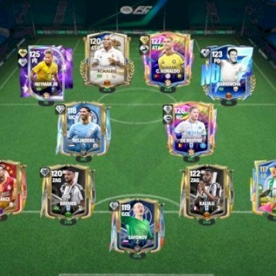 FC MOBILE Neymar 2014 Over 125 e Cristiano 127