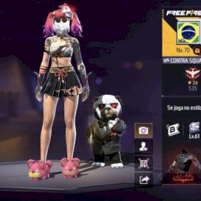 CONTA DE FREE FIRE FEMININA