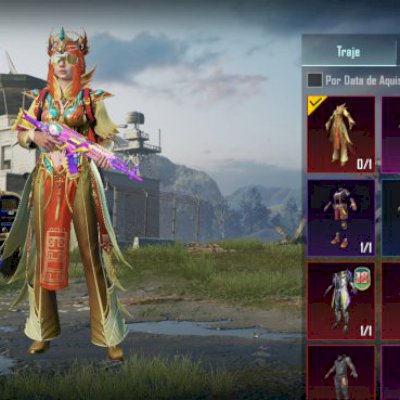 CONTA PUBG MOBILE, 3 ARMAS UPAVEIS NIVEL 1, 1 ARMA UPAVEL LV 7, SKINS LENDÁRIAS!