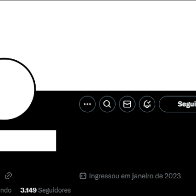 Conta twitter 3k de seguidor ativa