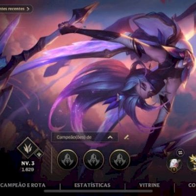 conta Wild Rift lvl 196, 176 skins com Yone e Ez prestígio