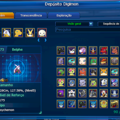 Conta LADMO Omegamon - MID/LATE Game com vários SSS+