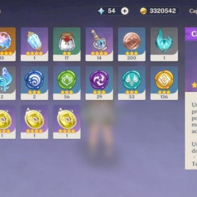 Conta de genshin ar 45+