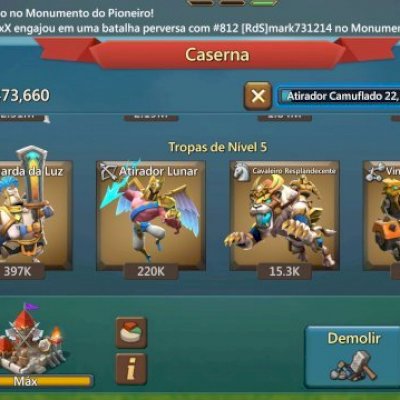 Conta com mais 1 bilhão de poder todos t5 liberados