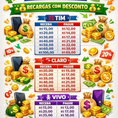 PAINEL RECARGA (CLARO, VIVO E TIM)