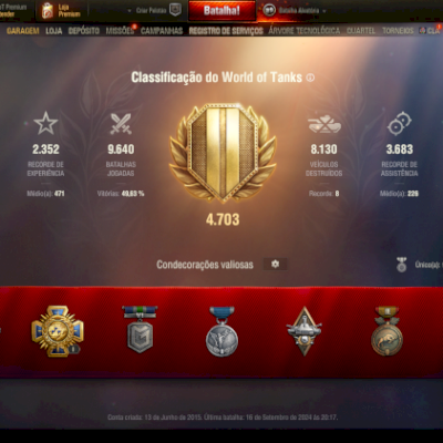 CONTA WOT DE 09 ANOS