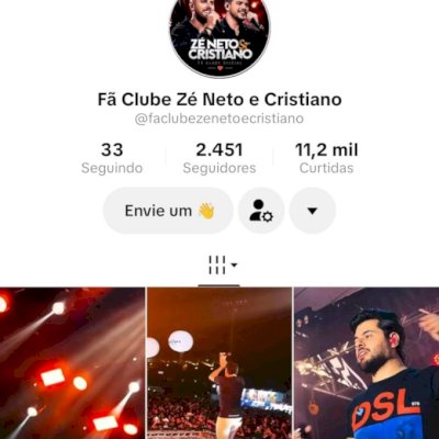 Vendo conta do tik Tok engajada