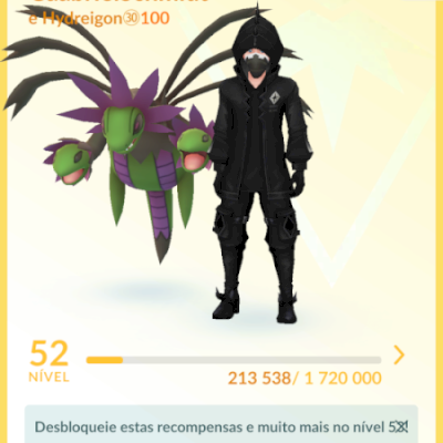 CONTA LVL 52 |✨120 SHINY |💯63 HUNDO |💯2 SHUNDO |🌙20 LENDÁRIO |💎1M STARDUST