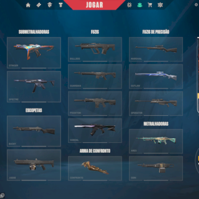 CONTA VALORANT (SKINS , PASSE E VP)