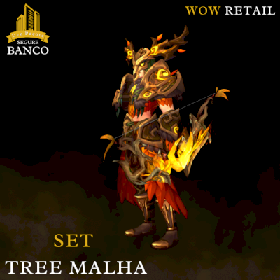 World of Warcraft - Transmog/Skin de armadura de MALHA + ARCO (Completo)