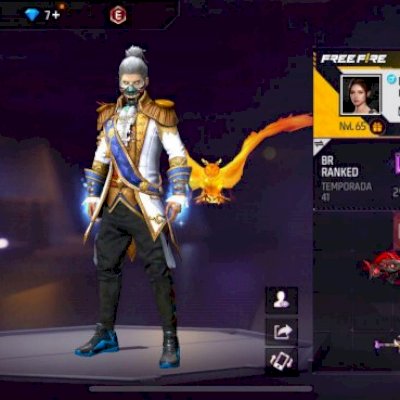 Conta de free fire gemada.