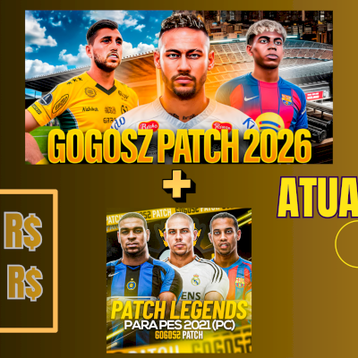 Gogosz patch 2026 para Pes 2021 pc versão world + GOGOSZ Patch legends 📌