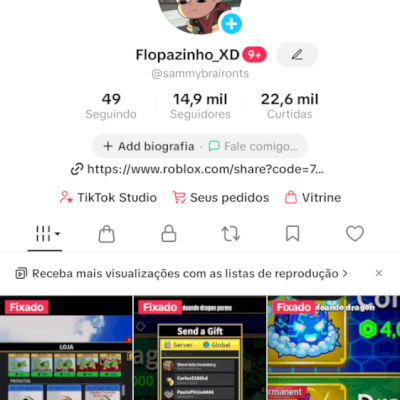 Conta de tiktok com 14k de seguidores (monetizada)