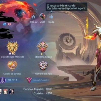 Conta com varias skins, 80 stars, preço razoável