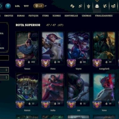 CONTA LOL DE COLECIONADOR | LVL 843 | 512 SKINS | SKINS RARAS