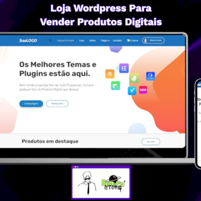 ⭐ Loja Wordpress Para Vender Produtos Digitais ⭐