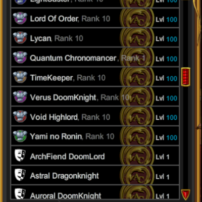 Conta Aqw 12 anos - Full Rares e Legendary Items