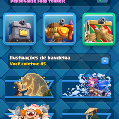 Conta Clash Royale / 6 anos / 7500 Troféus Arena 20 / 8 evoluções / 4 heróis