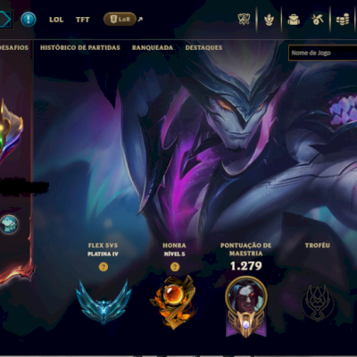 Conta de lol Avançada. Conta ativa, criada em 2018. R$1000 (aceito ofertas!)