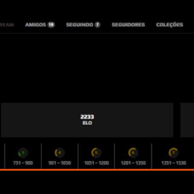 CONTA LEVEL 10 FACEIT 2200 PONTOS