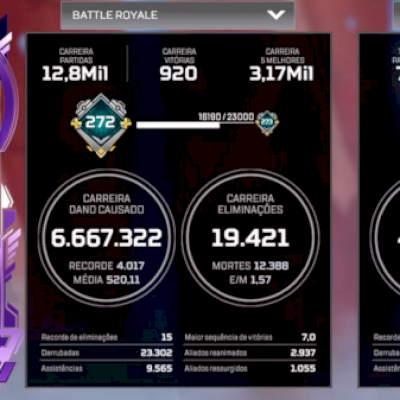 vendo minha conta do Apex