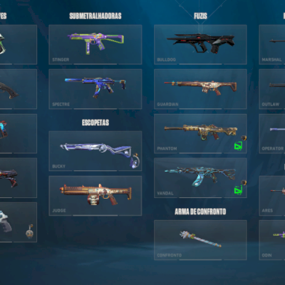 Conta de valorant muitas skins!!!!!